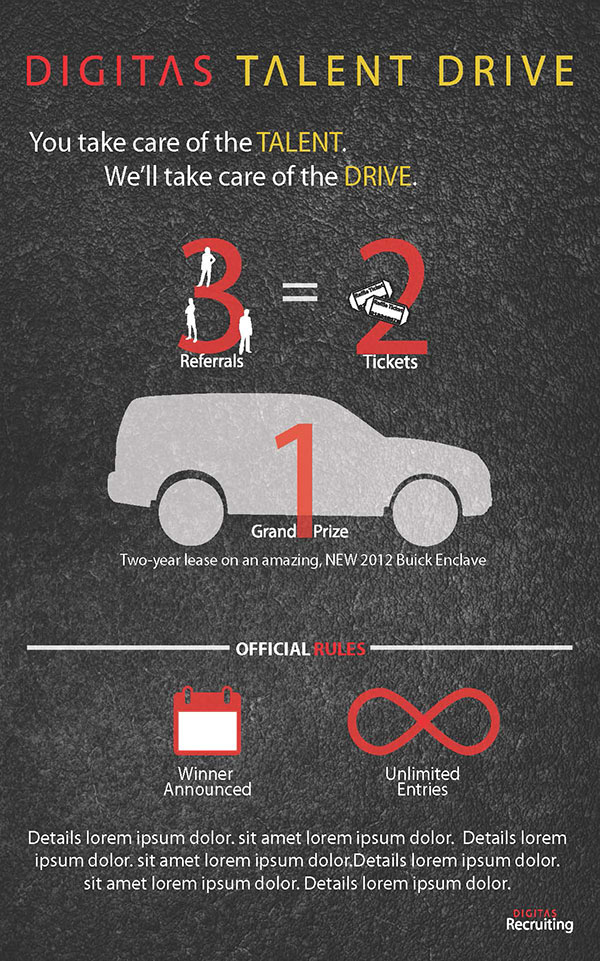 Digitas Talent Drive Poster