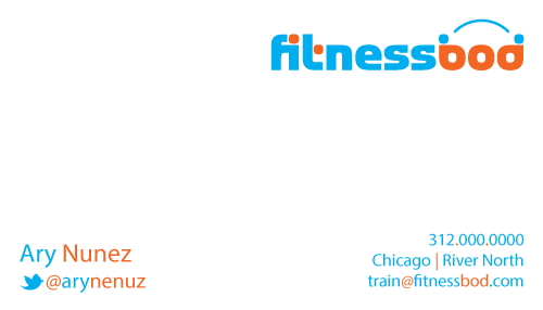 Fitnessbod business card