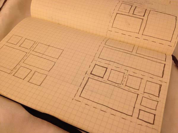 Collagio layout sketches 1