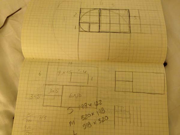 Collagio layout sketches 2