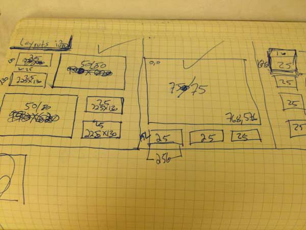 Collagio layout sketches 4